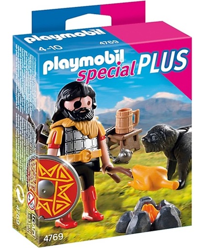 Playmobil Barbaar met Kampvuur en Hond - 4769