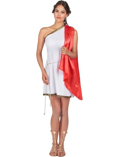 Kostuum van een Romeinse godin voor dames - Verkleedkleding - XL