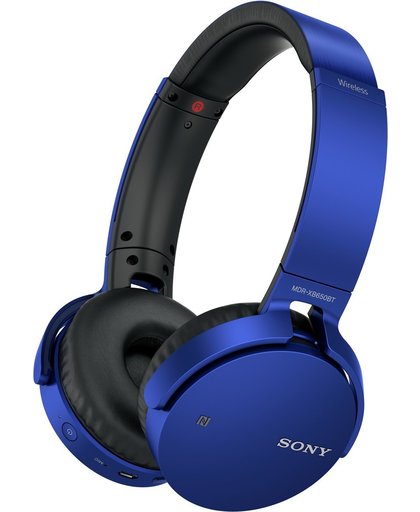 Sony MDRXB650BT mobiele hoofdtelefoon Stereofonisch Hoofdband Blauw Draadloos