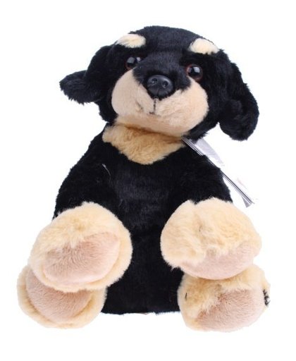Lelly Knuffelhond 25 cm zwart