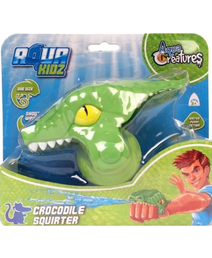 Aqua Kidz waterpistool krokodil 12 cm groen