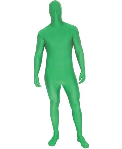 Groene M Suit tweede huid kostuum voor volwassenen  - Verkleedkleding - XXL