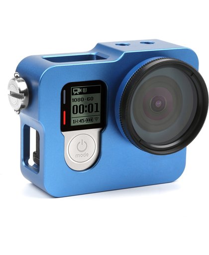 Aluminium bescherming hoesje/case voor GoPro Hero4 - zwart - Bescherm je camera optimaal