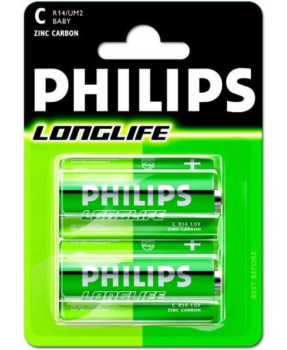 Philips LongLife Batterij R14-P2/01B