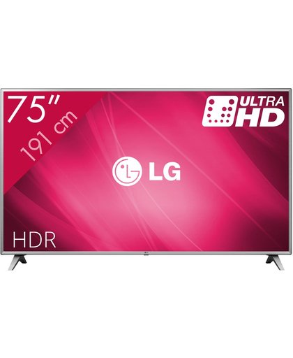 LG 75UK6500PLA 75" 4K Ultra HD Smart TV Wi-Fi Grijs LED TV