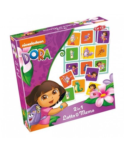 Tactic 2 in 1 spel Dora Lotto&Memo