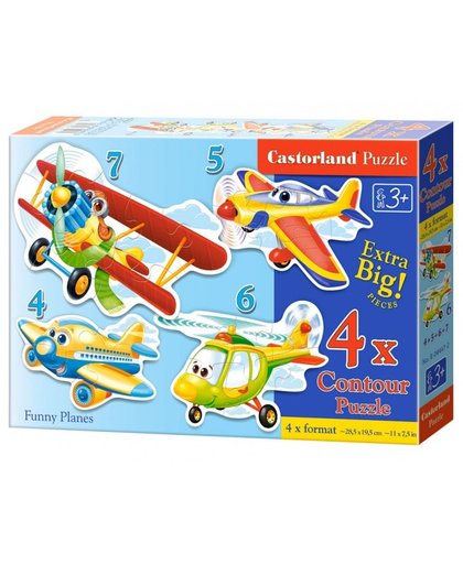 Castorland legpuzzels Funny Planes 22 stukjes