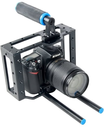 YELANGU YLG0107E beschermings DSLR Camera Cage Stabilizer / Top Handle Set(zwart)