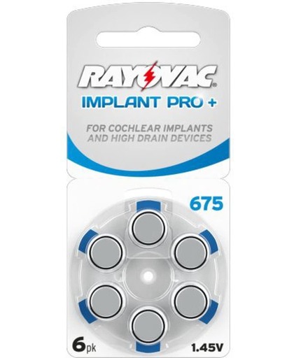 Rayovac Hearing Aid Implant 675 blister 6
