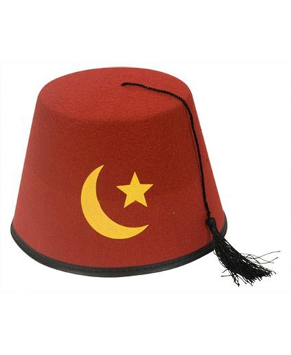 Turks fez hoedje van vilt