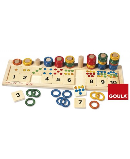 Goula gekleurde ringen educatief spel