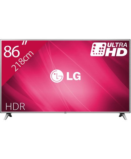 LG 86UK6500PLA 86" 4K Ultra HD Smart TV Wi-Fi Grijs LED TV