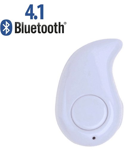 Draadloze Mini In-Ear Oordopje Bluetooth Headset - Bluetooth 4.1 Sport Headset - Wireless Oortjes - Draadloos Telefoneren en Muziek Luisteren - Wit