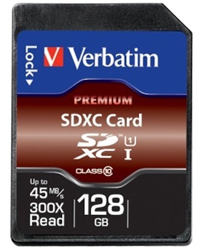Verbatim Premium 128GB SDXC Klasse 10 flashgeheugen