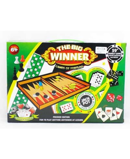 The Big Winner 1 doos, vele spellen, backgammon, kaarten, dobbelen...