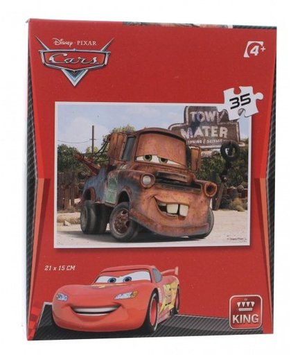 King mini legpuzzel Cars 2 Mater 35 stukjes
