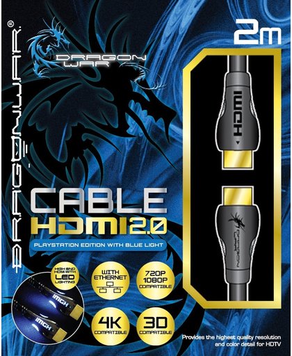Dragonwar - Hdmi 2.0 4K Lightning Kable - Playstation 3 & 4