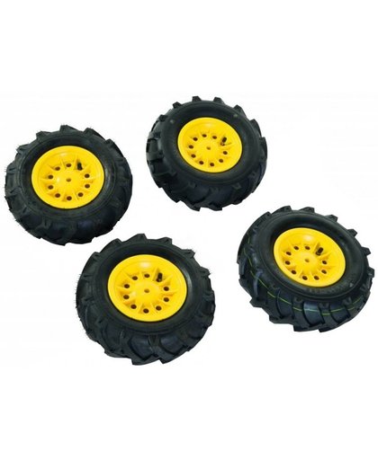 Rolly Toys luchtbanden RollyFarmtrac Premium zwart/geel 4 stuks