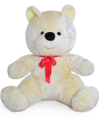 Grote knuffelbeer - Teddybeer - wit - 120 cm