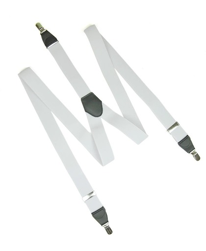 Witte Bretels Heren - Y vorm - 35 mm