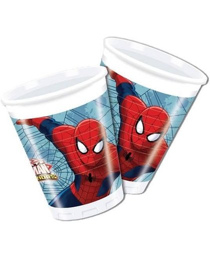 Marvel feestbekers Spider Man 200 ml 8 stuks