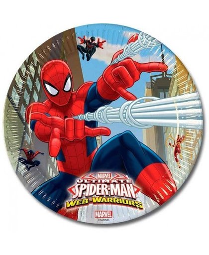 Marvel feestborden Spider Man 23 cm 8 stuks