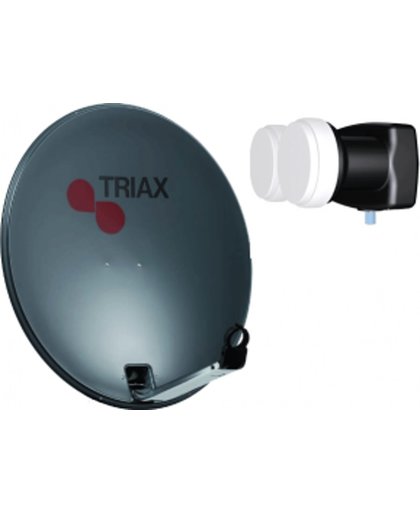 Triax 78cm Schotel antenne 4.3° DUO LNB + Camping Statief (Canal Digitaal Ready) DG