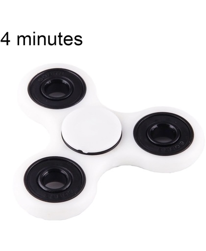 Fidget Spinner Toy Stress rooducer Anti-Anxiety Toy voor Children en Adults,  4 Minutes Rotation Time, Hybrid Ceramic Bearing + POM materiaalwit