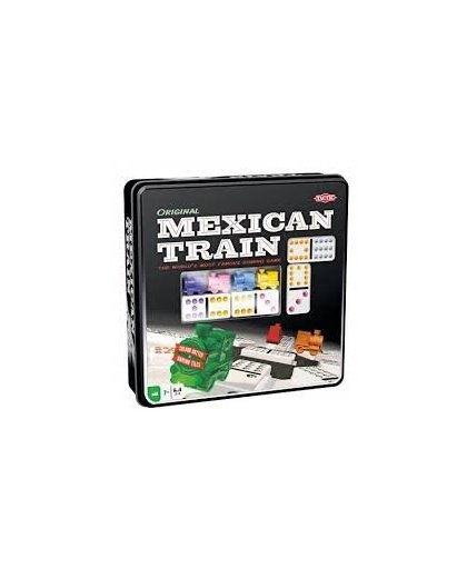 Tactic Domino spel Mexican Train in Tin Box