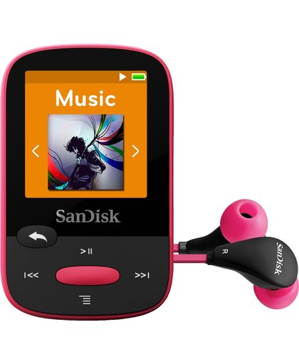 Sandisk Sansa Clip Sport - MP3-speler - 8 GB - Roze
