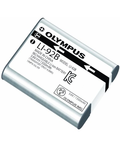Olympus LI-92B - Li-ion Accu - Oplaadbaar - SH-50, TG-1, TG-2, XZ-2, SP-100EE