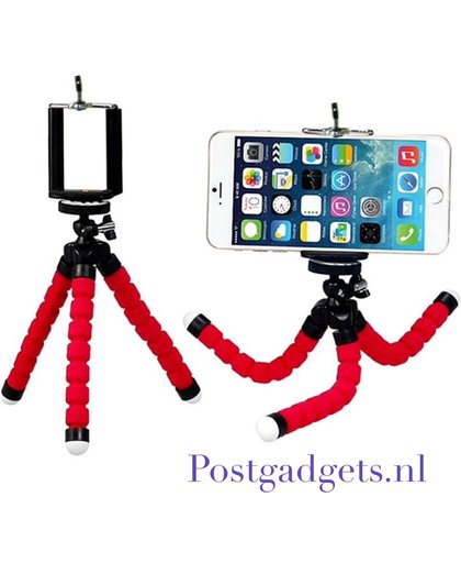 Octopus camera , smartphone houder -Rood