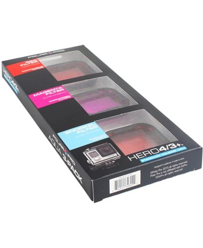 Polar Pro Filter 3-pack Red / Magenta / Snorkel GoPro Hero 3+ en 4