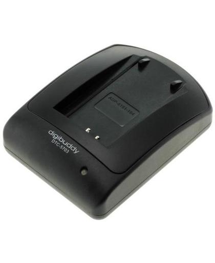 Digibuddy USB mini oplader voor Panasonic accu CGR-D120, D220, D320