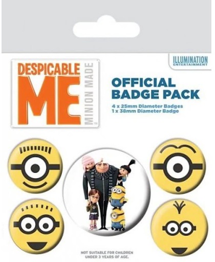 Despicable Me - Minions Official Badge Pack