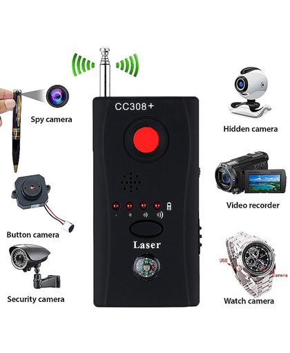Anti Spy Apparaat - Spy Sweeper Bug - Anti-Afluiste Aapparatuur - Verborgen GPS Tracker & Spycam Camera Detector