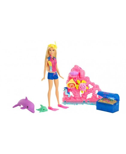 Barbie Magische Dolfijn speelset Oceaanschat