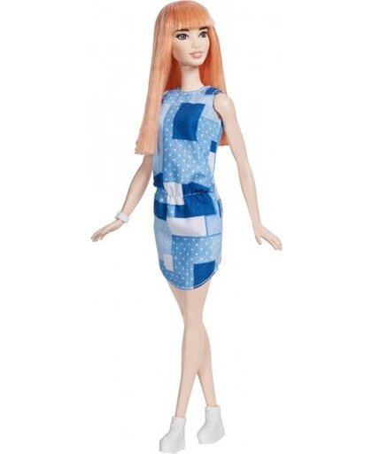 Barbie tienerpop Fashionistas Patchwork in Denim 28 cm