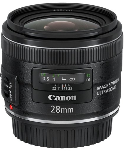 Canon EF 28mm f/2.8 IS USM SLR Groothoeklens Zwart
