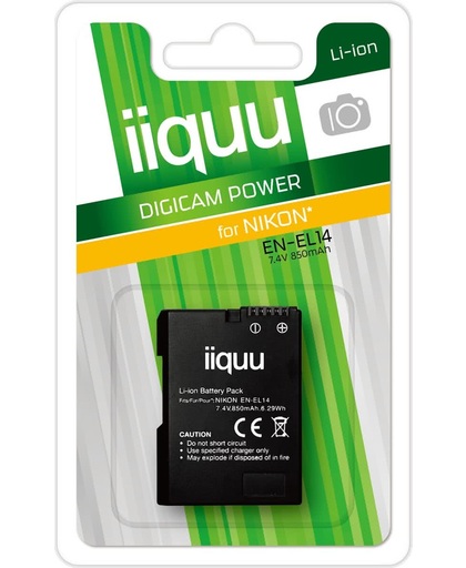 iiquu DNK014 Lithium-Ion 850mAh 7.4V oplaadbare batterij/accu