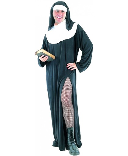 Humoristisch nonnen outfit voor mannen - Verkleedkleding - Maat L