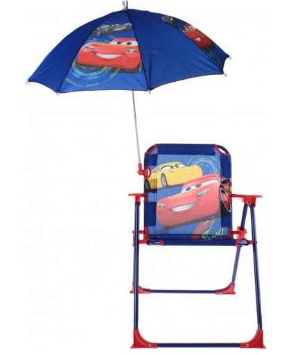 Disney Cars stoel met parasol 53 x 39 x 39 cm donkerblauw