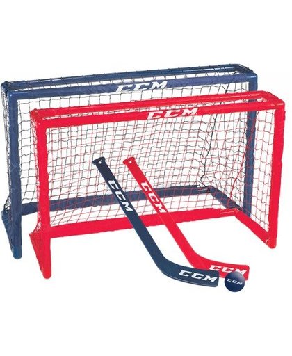 CCM mini hockey set 81 x 53 x 30 cm junior rood/blauw