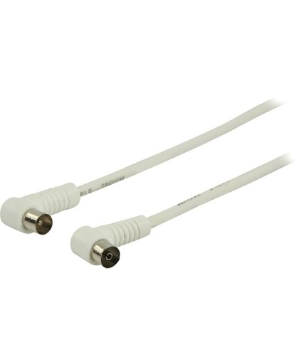 Valueline VLSP40100W20 2m Coax Coax Wit coax-kabel