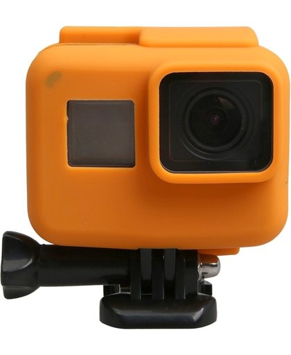 Orgineel voor GoPro HERO5 siliconen Border Frame Mount Housing beschermend hoesje Cover Shell(Oranje)