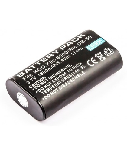 Battery similar KODAK KLIC-8000, Li-ion, 3,7V, 1600mAh, 5,9Wh
