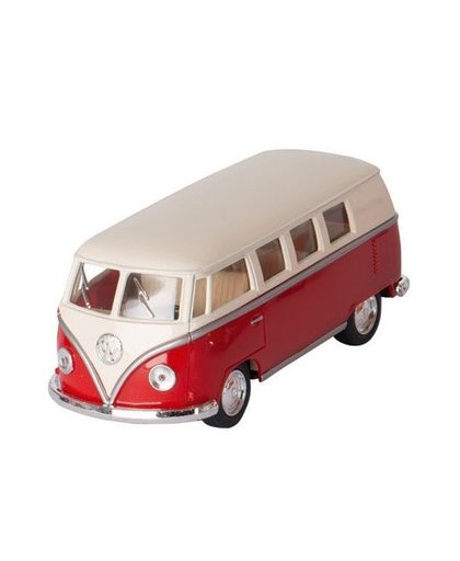 Goki Volkswagen Classic Bus Rood / Wit (1962) 13 cm