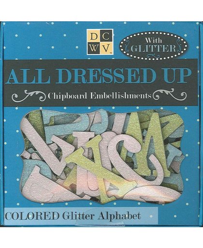 DCWV Chipboard Diecuts, 59 st, All Dressed Up Pastel