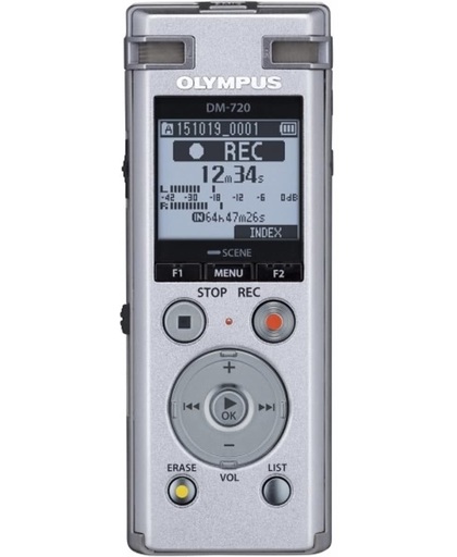 Olympus DM-720 Intern geheugen & flash-kaart Zilver dictaphone
