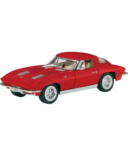 Goki schaalmodel Corvette Sting Ray 1963 1:36 rood